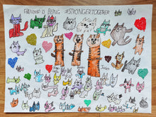 Load image into Gallery viewer, Colourful Cat Family